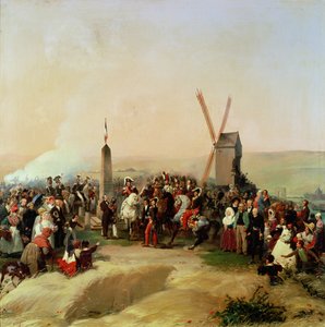 Louis-Philippe (1773-1850) vierailee Valmyn taistelukentällä 8. kesäkuuta 1831